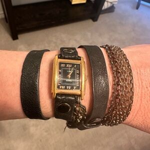 LA Mer wrap bracelet watch
